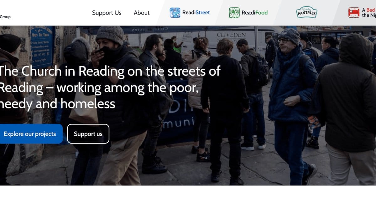 Screenshot of the FCG charity website built by Web-Tastic